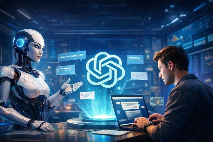 Employees using AI tools to improve workplace productivity and digital skills